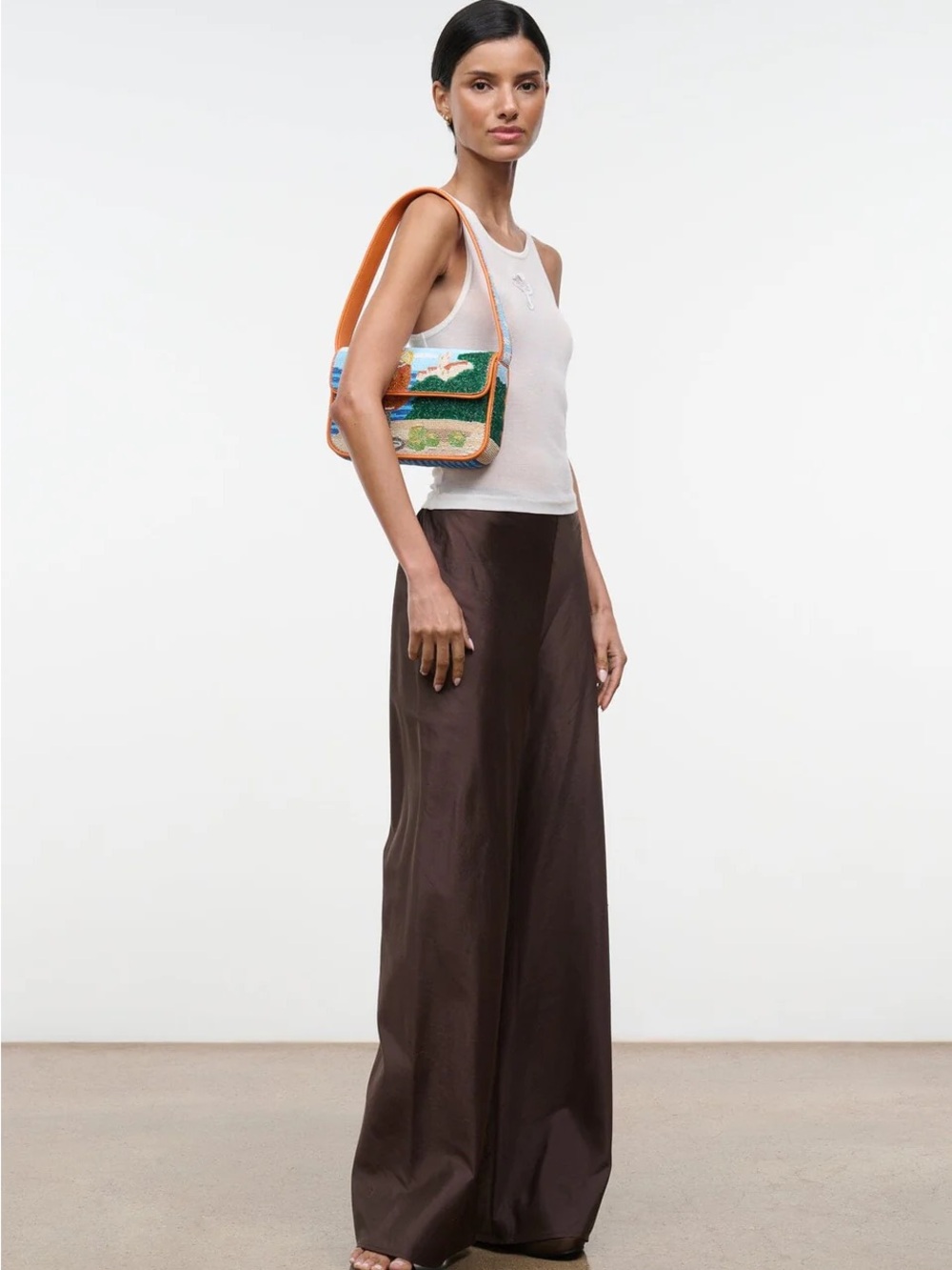 STAUD Tommy Beaded Bag- Sunset Spritz Aperol Sprtiz - Picture 4 of 16